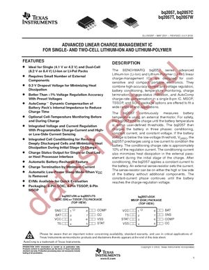 BQ2057PDGKR datasheet  